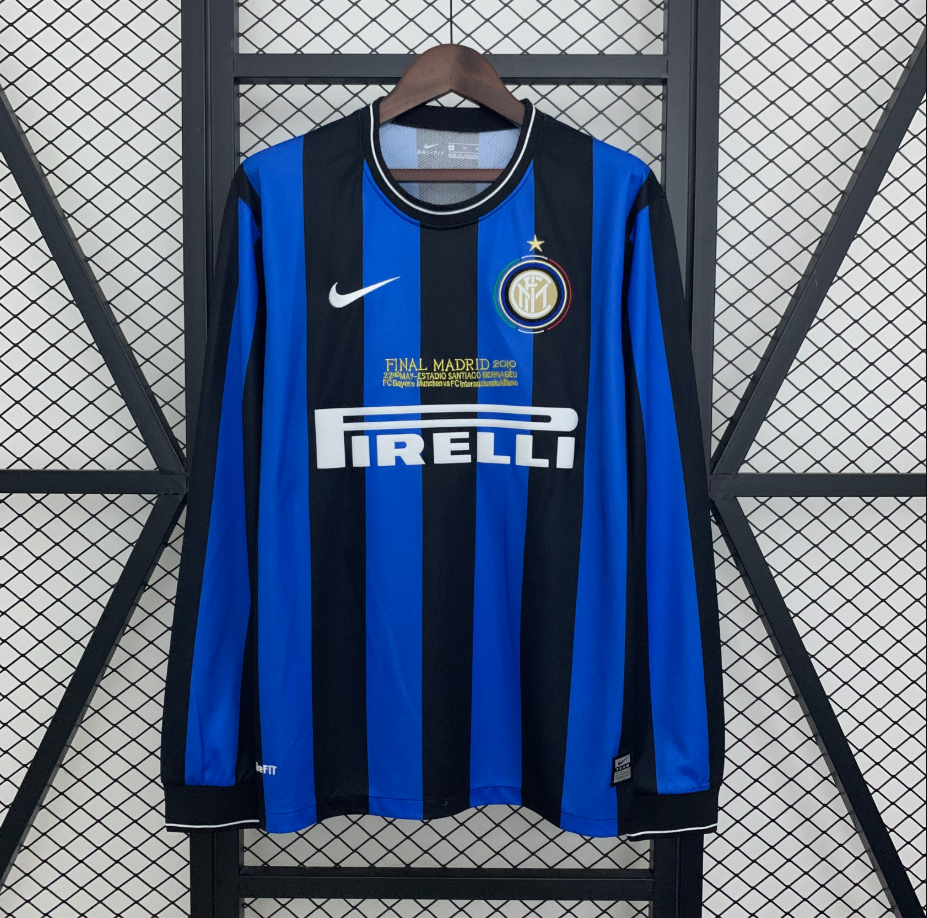Inter Milan Local 09/10 Manga Larga - Retro