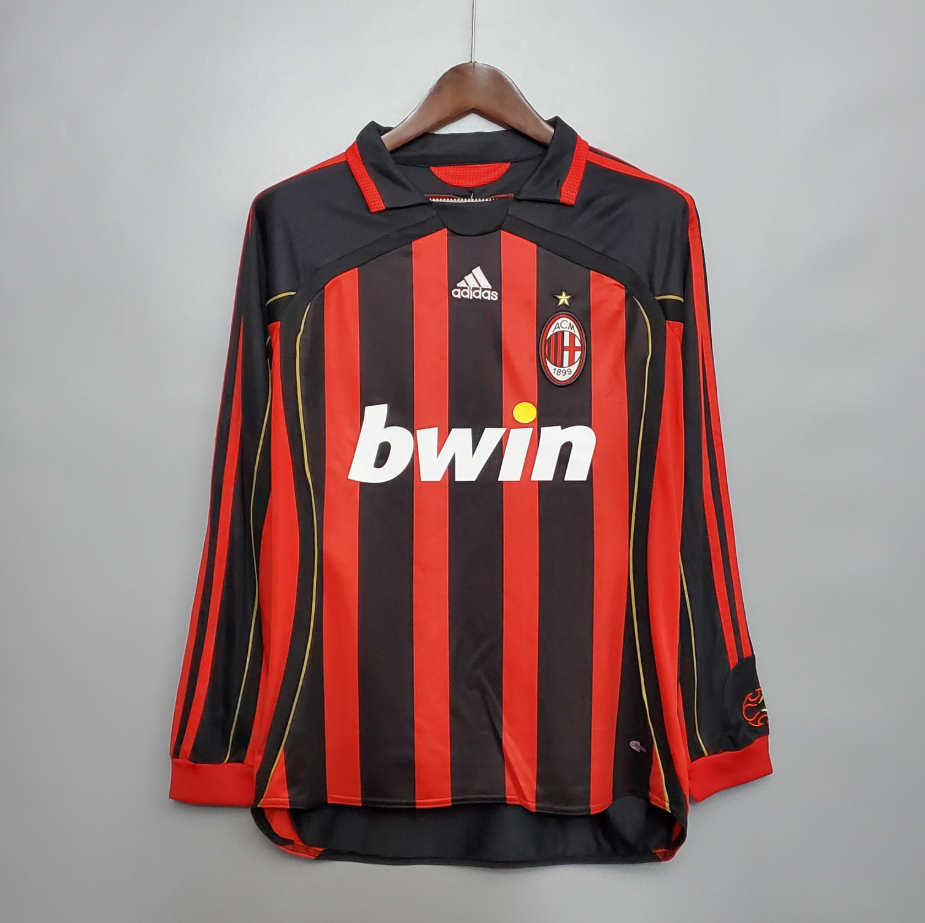 AC Milan 06/07 Manga Larga - Retro